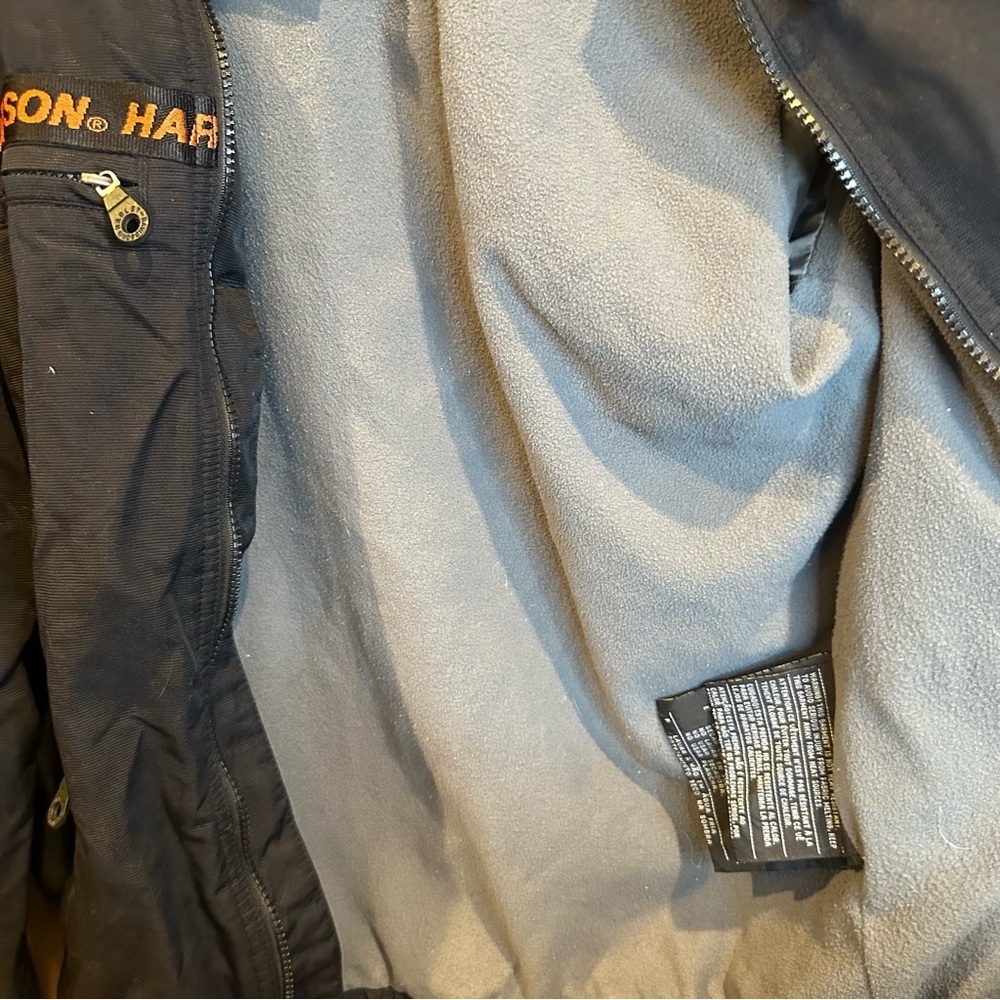 Harley-Davidson Black Jacket with Orange Accents - Picture 7 of 7
